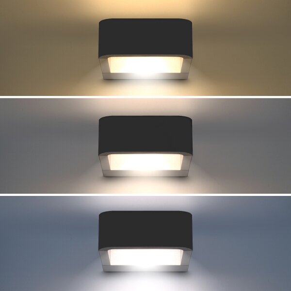 Aplică LED de exterior Brilagi BARI LED/7W/230V 3000/4000/6000K antracit IP54