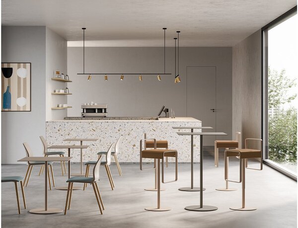 Kyro lemn masiv Stool – Taburet pivotant