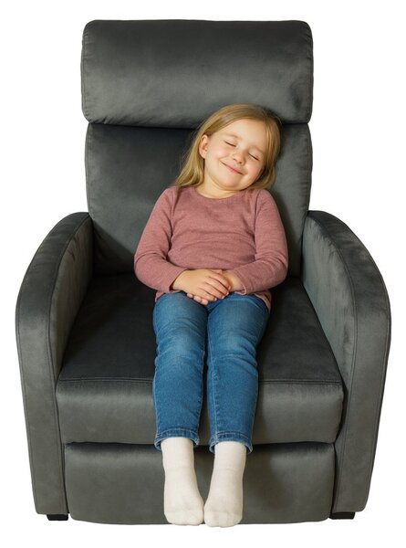 Fotoliu relaxant din catifea de lux
