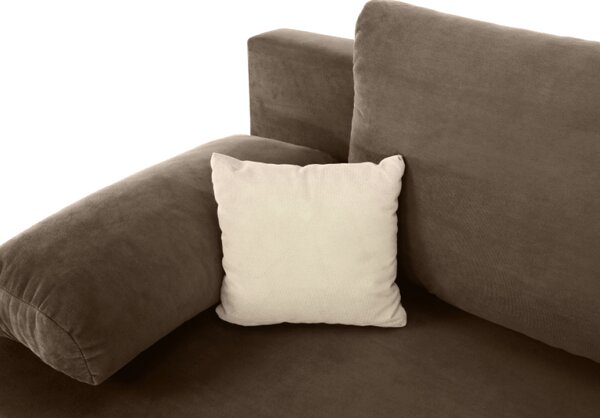 KONDELA Canapea extensibilă, textil capuccino/bej, CLIV