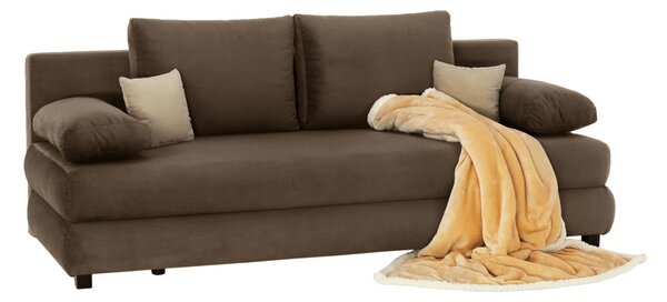 KONDELA Canapea extensibilă, textil capuccino/bej, CLIV