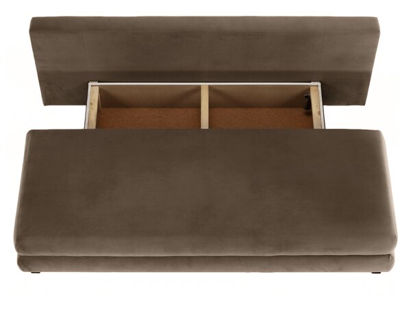 KONDELA Canapea extensibilă, textil capuccino/bej, CLIV