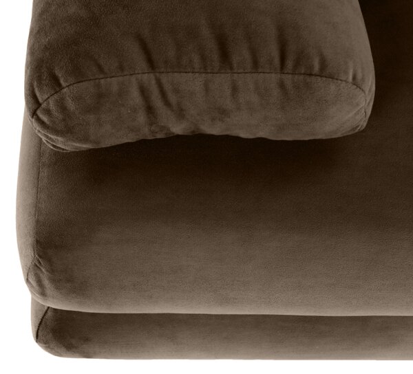 KONDELA Canapea extensibilă, textil capuccino/bej, CLIV