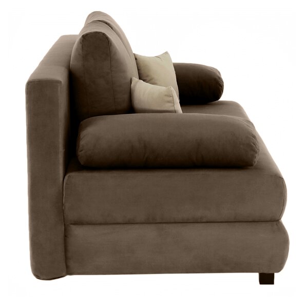 KONDELA Canapea extensibilă, textil capuccino/bej, CLIV