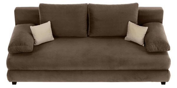 KONDELA Canapea extensibilă, textil capuccino/bej, CLIV