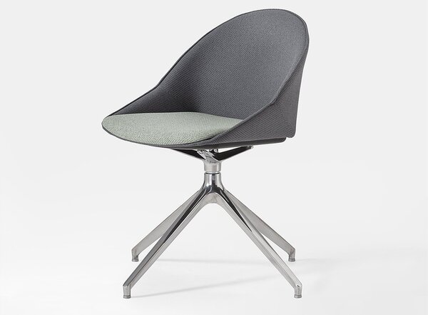 Ross lemn masiv Plus – Scaun pivotant cu 4 picioare fixe