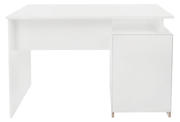 KONDELA Masă PC, albă, HANY NEW
