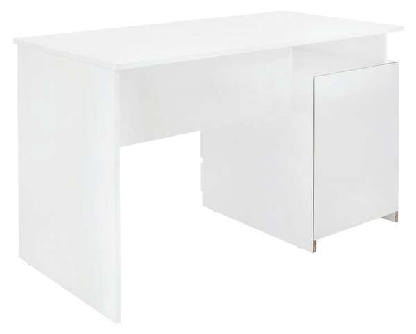 KONDELA Masă PC, albă, HANY NEW