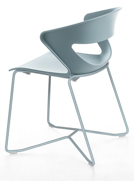 Kicca lemn masiv – Scaun Crossed Sled