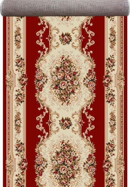 Model Lotos, Traversa festonata Latime 60 cm, Rosu 60 x 300