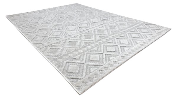Covor Structural SOLE D3851 Boho, caro - țesute plate bej