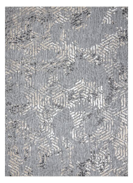 Covor Structural SOLE D3842 hexagoane - țesute plate gri / bej