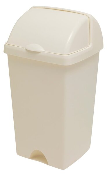 Coș de gunoi cu capac detașabil Addis, 38 x 34 x 68 cm, crem