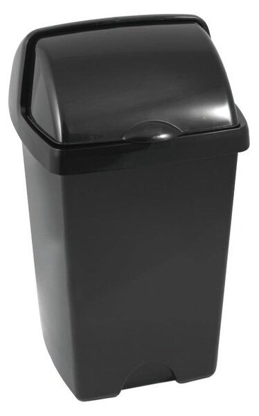 Coș de gunoi Addis Roll Top, 31 x 30 x 52,5 cm, negru