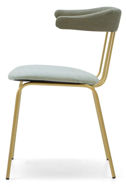 Scaun lemn masiv Sillon Miki Cadru Metalic Sudat Design Cu Spătar Extins Personalizabil