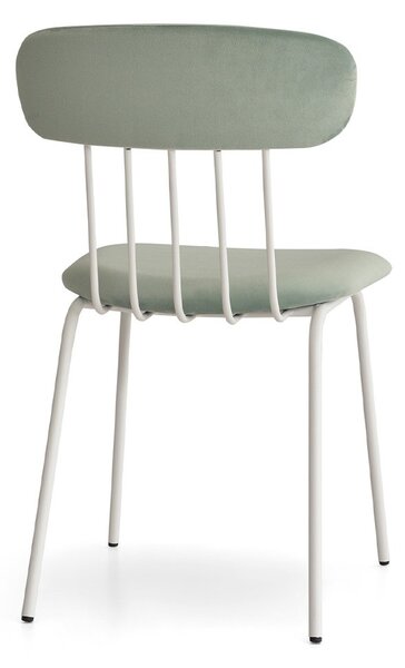 Scaun lemn masiv Miki Cadru Metalic Sudat Design Compact Personalizabil
