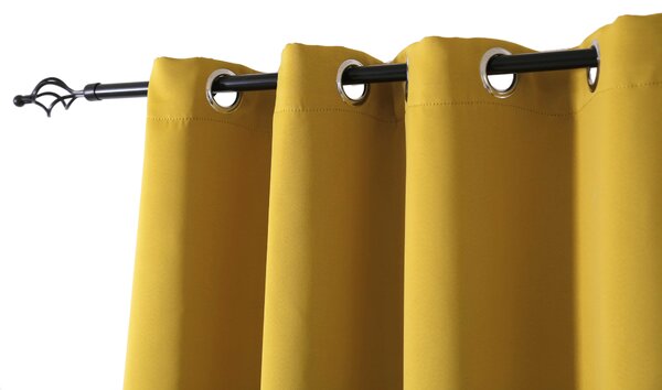 Draperie galbena OXFORD 140x250 cm Agatat: Inele metalice