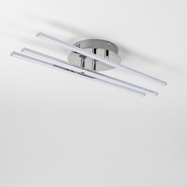 Plafonieră LED 3 x 3W, 230V, crom lucios
