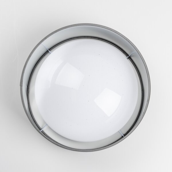 Plafonieră LED 12W, 230V, diam. 32 cm, gri/argintiu