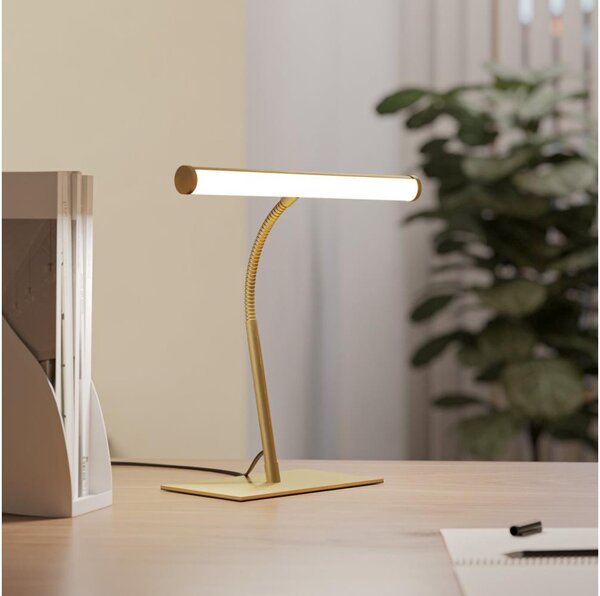 Eglo 901983 - Lampă LED de birou dimerabilă RICCIONE LED/5W/230V 2700/4000/6500K aurie