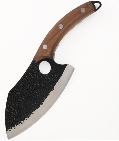 Satar de bucatarie Pufo Elite Hunt din otel si maner din lemn, 29 cm