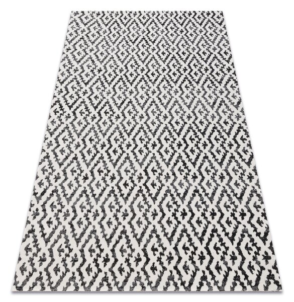 Covor modern MUNDO E0621 geometric exterior bej / negru