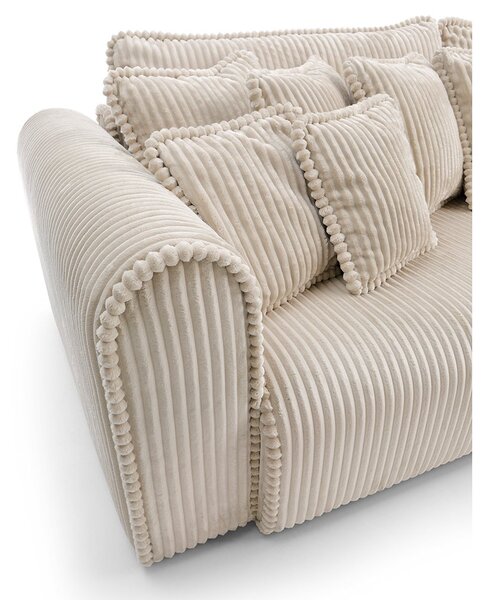 Canapea lemn masiv Big Buddy Extensibila, 302 × 92 × 130 cm