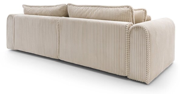 Canapea lemn masiv Big Buddy Extensibila, 302 × 92 × 130 cm