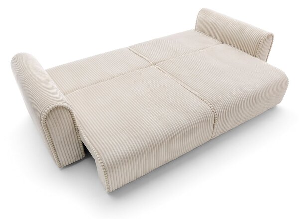 Canapea lemn masiv Big Buddy Extensibila, 302 × 92 × 130 cm