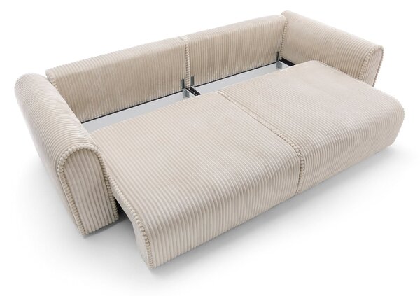 Canapea lemn masiv Big Buddy Extensibila, 302 × 92 × 130 cm