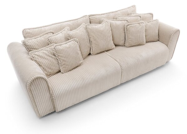 Canapea lemn masiv Big Buddy Extensibila, 302 × 92 × 130 cm