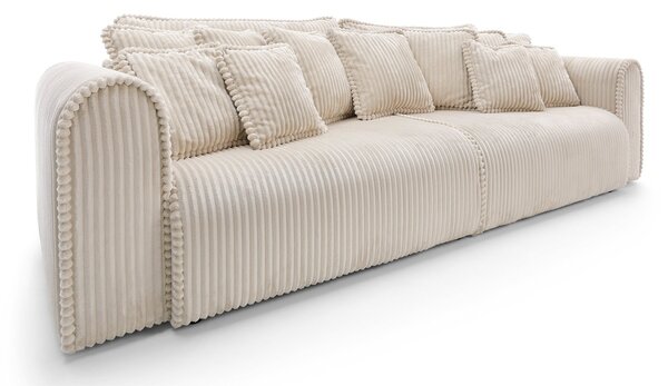 Canapea lemn masiv Big Buddy Extensibila, 302 × 92 × 130 cm