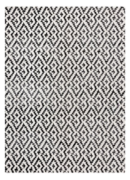 Covor modern MUNDO E0621 geometric exterior bej / negru