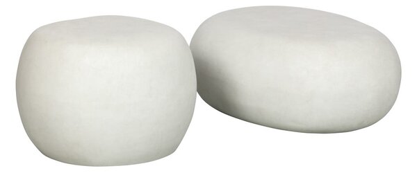 Măsuță de cafea albă 49x65 cm Pebble – vtwonen