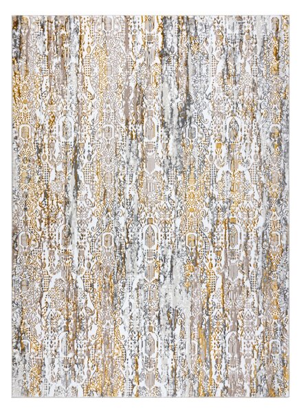 Modern GLOSS covor 8487 63 Ornament stilat, glamour aur / bej