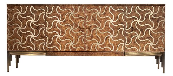 Comodă lemn masiv Alhambra, 208 × 50 × 90 cm