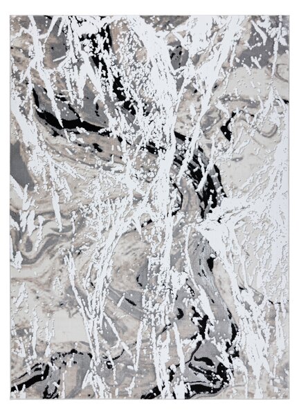 Modern GLOSS covor 8488 37 Abstracțiune stilat, glamour bej / gri