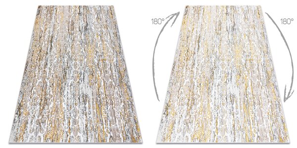Modern GLOSS covor 8487 63 Ornament stilat, glamour aur / bej