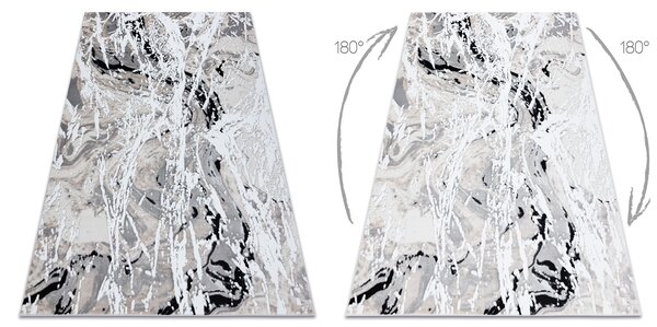 Modern GLOSS covor 8488 37 Abstracțiune stilat, glamour bej / gri