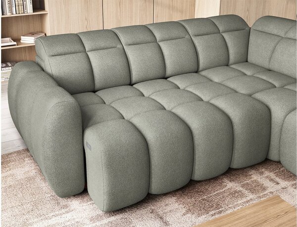 Colțar lemn masiv Extensibil Falcon 258x208cm Ladă Depozitare Personalizabil Electric