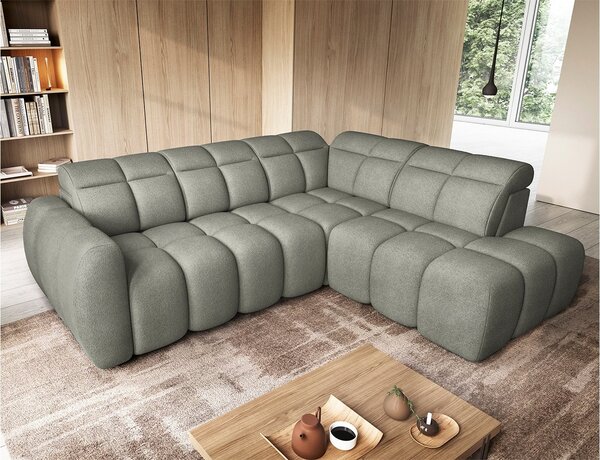 Colțar lemn masiv Extensibil Falcon 258x208cm Ladă Depozitare Personalizabil Electric