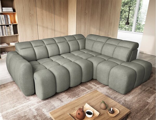 Colțar lemn masiv Extensibil Falcon 258x208cm Ladă Depozitare Personalizabil Electric