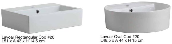 Set lemn masiv alb Mobilier Baie Carter Lucios