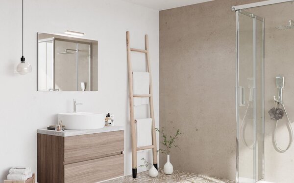 Set lemn masiv alb Mobilier Baie Carter Lucios