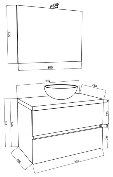 Set lemn masiv alb Mobilier Baie Carter Lucios