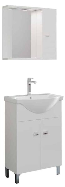 Set lemn masiv alb Mobilier Baie Luna 55cm Model A1