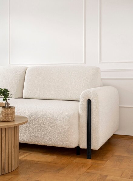 Canapea lemn masiv CosmoFlex Extensibila Material Jaffray 01 Baza Neagra