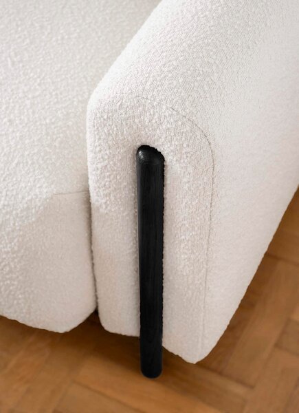 Canapea lemn masiv CosmoFlex Extensibila Material Jaffray 01 Baza Neagra