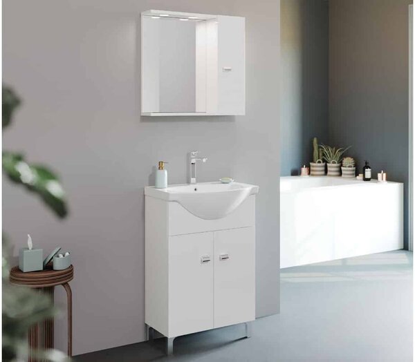 Set lemn masiv alb Mobilier Baie Luna 55cm Model A1