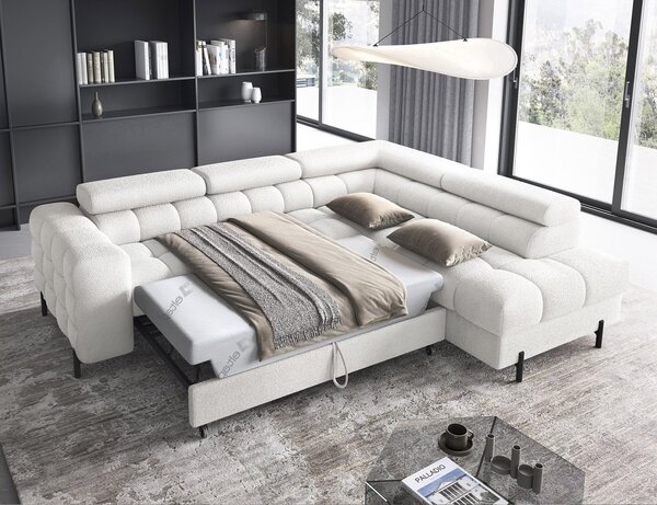 Colțar lemn masiv Ferry Extensibil Material Royal01, 276 × 72 × 200 cm